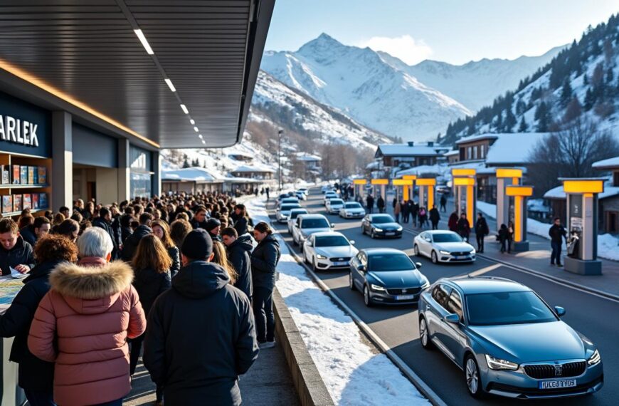 l’andorre propose des bons d’essence de 30 € pour attirer les touristes, provoquant une affluence record dans les stations-service et à l’office de tourisme.