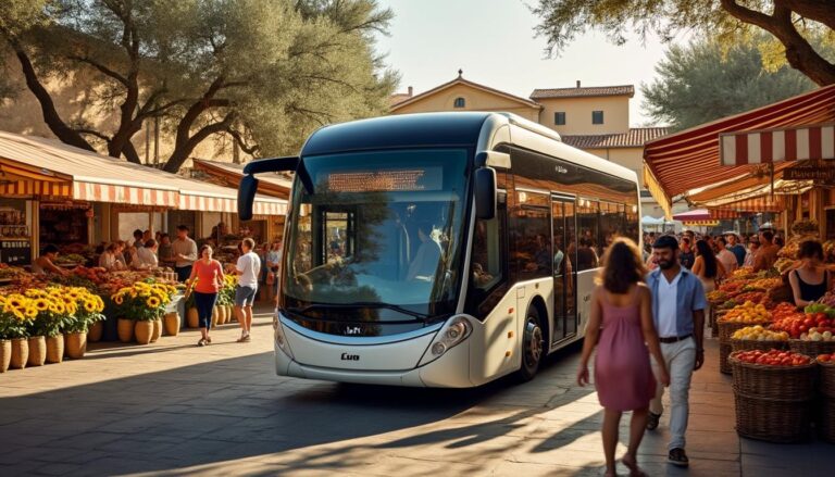 découvrez le bus lio de la région occitanie, une escale dynamique qui anime les marchés locaux en proposant des services et animations pour tous.