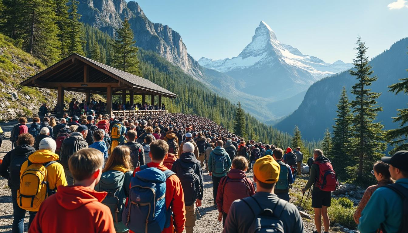 découvrez l'affluence record de cette année avec une augmentation spectaculaire des demandes et réservations pour les marcheurs, un phénomène qui démontre l'engouement croissant pour la randonnée.
