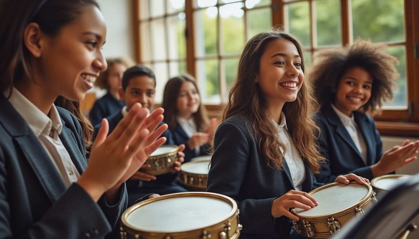 les élèves du lycée honoré-de-balzac découvrent et explorent les rythmes traditionnels du tambourin, alliant musique et culture dans un projet enrichissant.