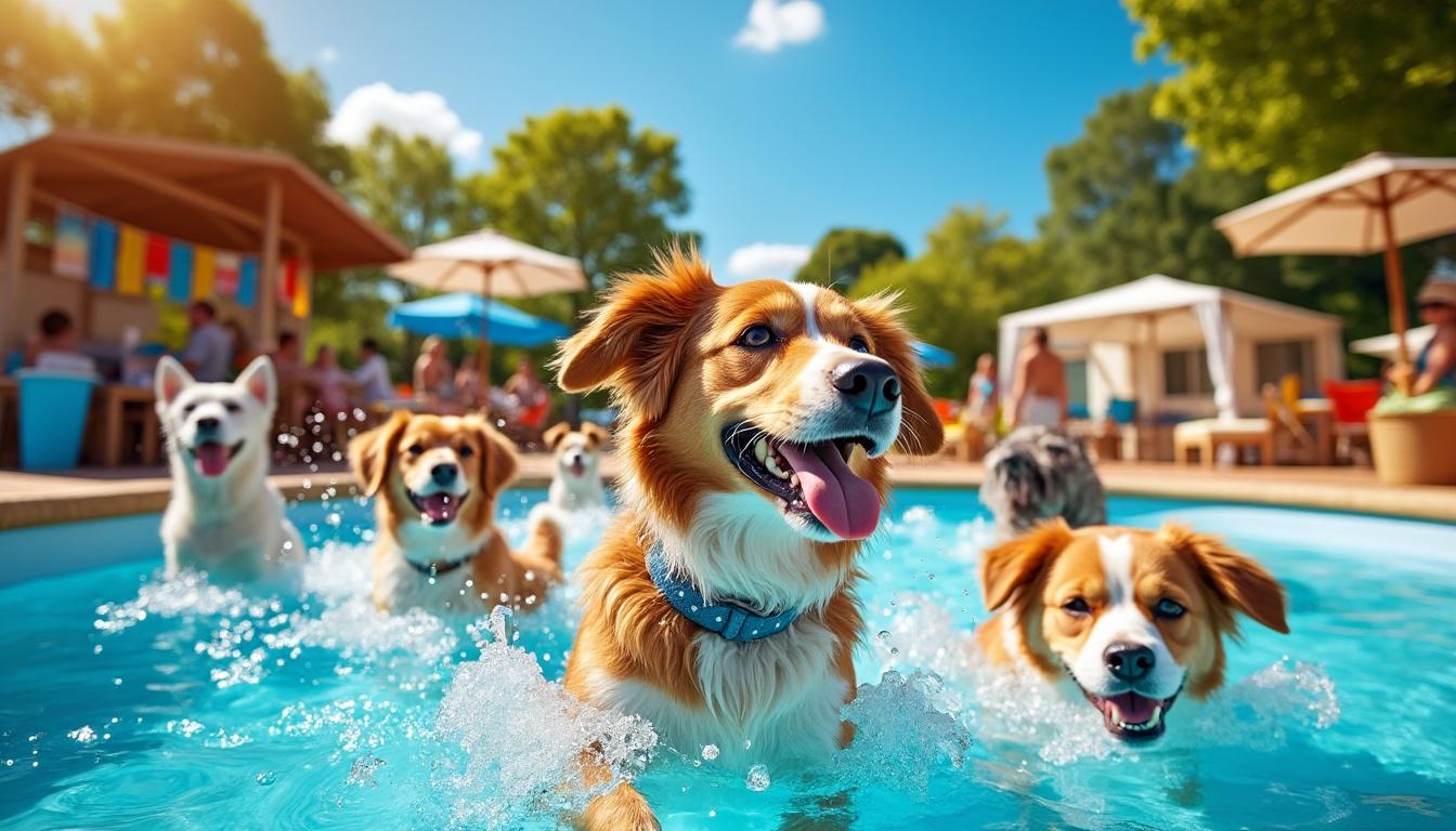 découvrez un camping unique où glaces, piscine, caniparc et toutoubar offrent un havre de bonheur pour les chiens et leurs maîtres, pour des vacances inoubliables en famille.