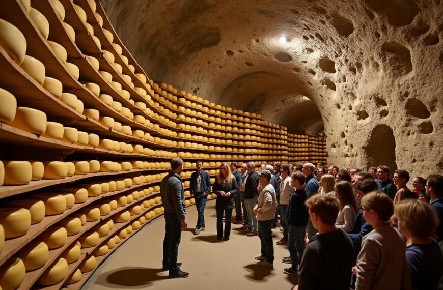 découvrez les caves de roquefort société, reconnues pour l'excellence de leur accueil et de leurs visites, une expérience incontournable pour les passionnés de tourisme et de gastronomie.
