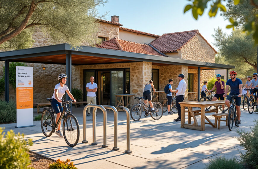découvrez l'inauguration de l'espace « accueil vélo » à l'office de tourisme de lézignan-corbières, une halte parfaite pour les cyclistes en quête de confort et d'informations.
