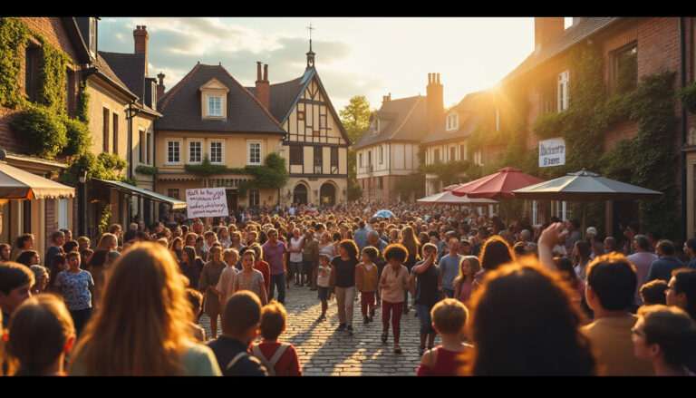 découvrez comment les habitants d'une petite ville s'unissent pour remporter un grand concours et obtenir 150 000 € afin de financer des projets locaux passionnants.