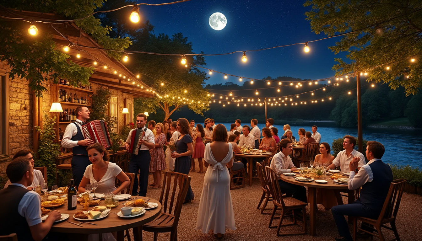 plongez dans des nuits enchantées rythmées par le tempo des guinguettes, où délices gourmands et ambiance chaleureuse se rencontrent pour des moments inoubliables.