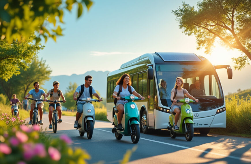 découvrez comment réduire l'empreinte carbone de vos voyages en optant pour des alternatives écoresponsables à la voiture, et contribuez à un tourisme durable et respectueux de l'environnement.