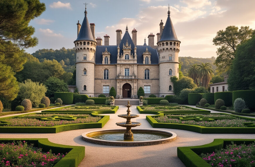 découvrez ce château d'occitanie, un trésor architectural unique, qui vous émerveillera par son sublime jardin à la française alliant histoire et beauté naturelle.