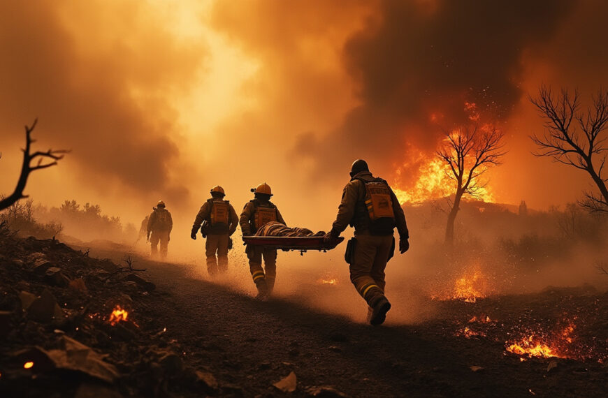 découvrez le témoignage poignant des secours face aux incendies dévastateurs dans le sud-ouest, où des cendres tourbillonnaient autour d’un brancard, illustrant l’ampleur du sinistre.